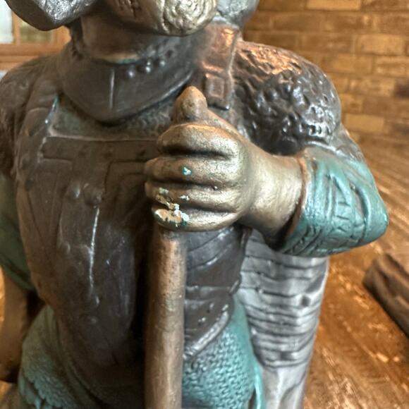 1970 Vintage Ann’s Original Figurines, Inc. Spanish Conquistador Viking Bookends - Picture 8 of 10